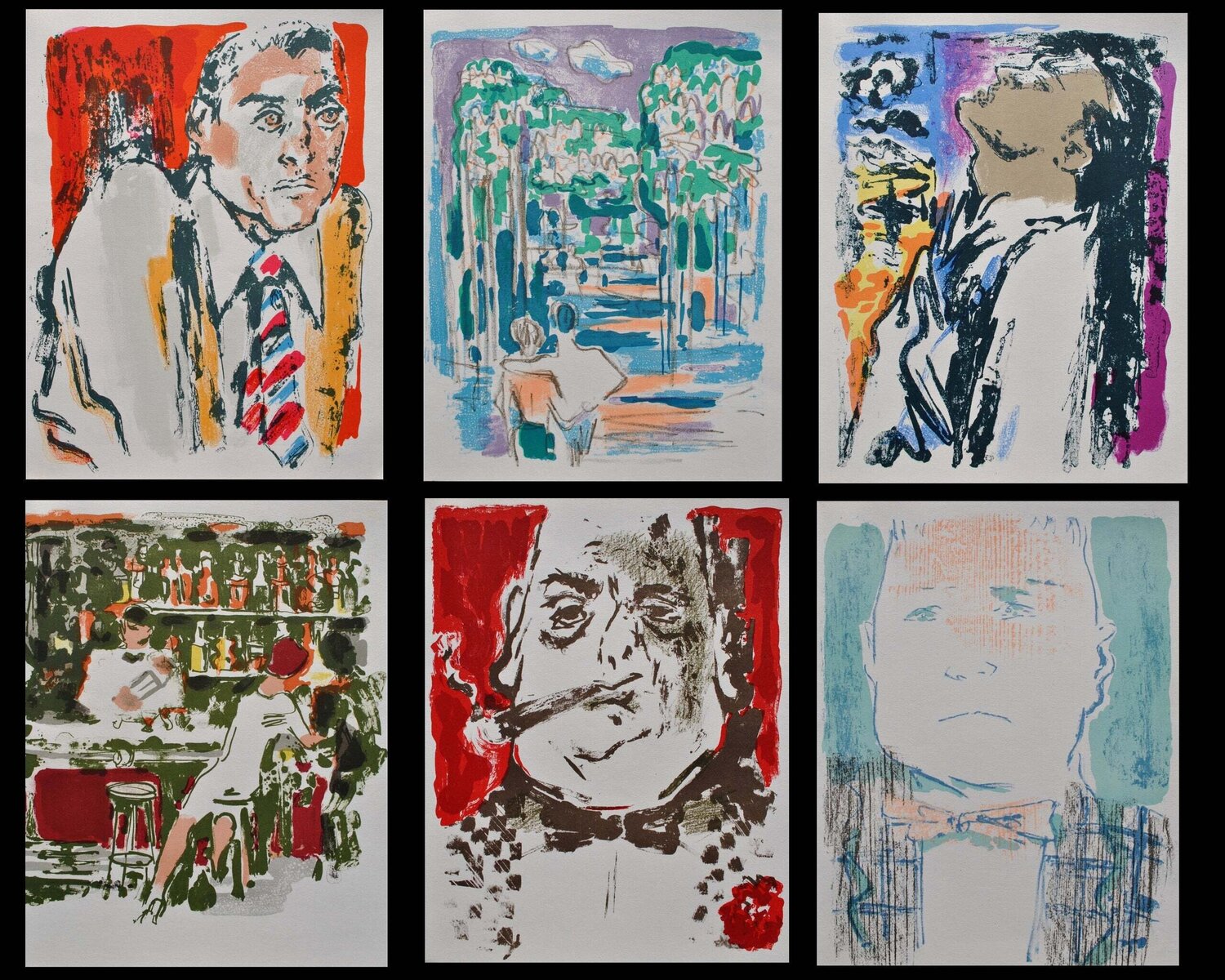 Portraits et scènes de vie Alexandre Garbell Print for sale