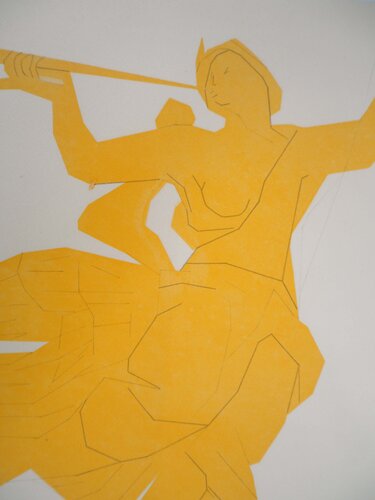 Femme à la Trompette  von André Beaudin, Druck kaufen auf Singulart