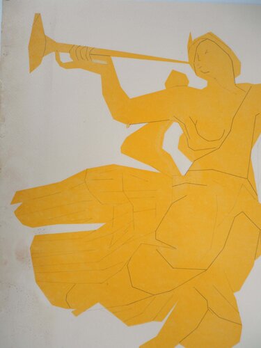 Femme à la Trompette  von André Beaudin, Druck kaufen auf Singulart