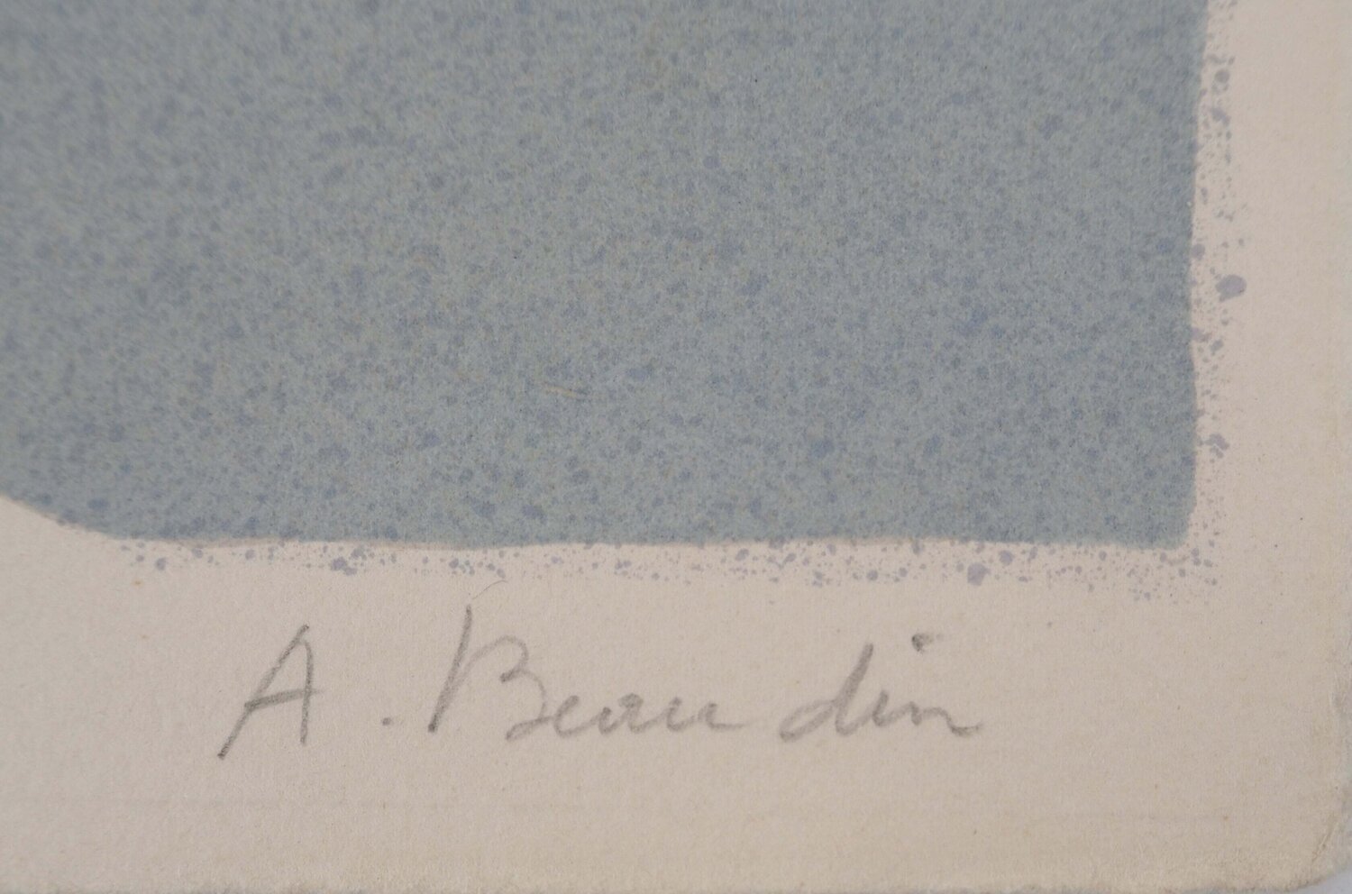 Nu de femme en jaune et bleu André Beaudin Druck zu verkaufen