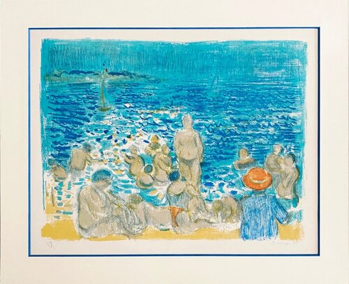 Le Bonnet rouge devant la mer van André Cottavoz, Afdruk te koop op Singulart