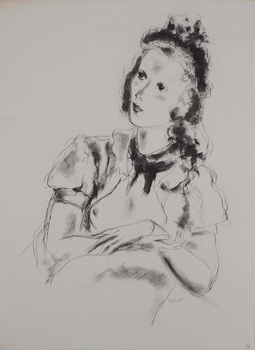 La jeune fille by André Dignimont, Print for Sale on Singulart