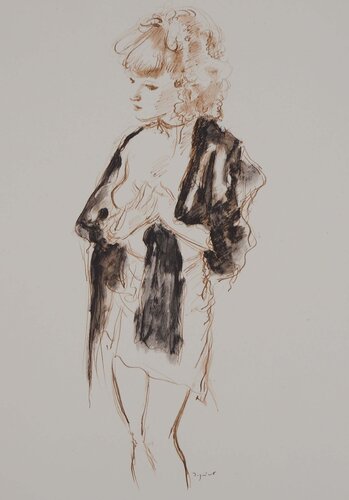 Nu au châle di André Dignimont, Stampa in vendita su Singulart