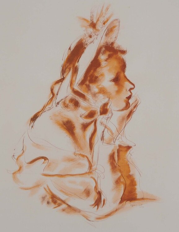 La femme au chapeau André Dignimont