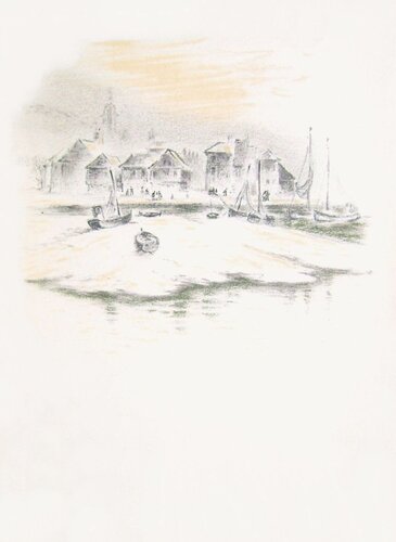 Lumières de Honfleur III von André Hambourg, Druck kaufen auf Singulart