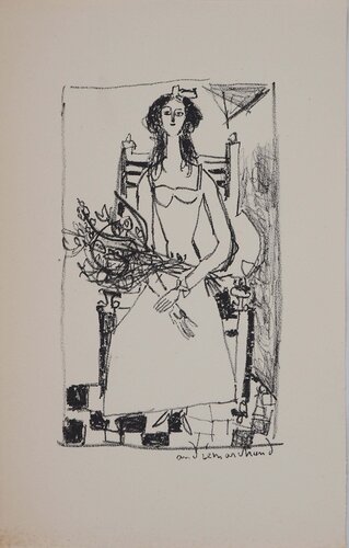 La Mariée sur un fauteuil by André Marchand, Print for Sale on Singulart