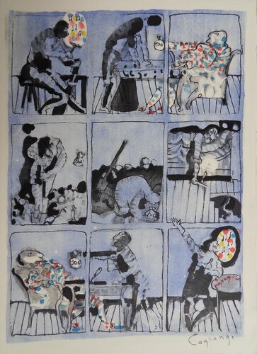 Le fabricant de chaussures et le client by André Marchand, Print for Sale on Singulart