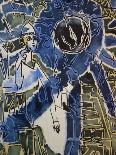 Le philosophe antique by André Marchand, Print for Sale on Singulart