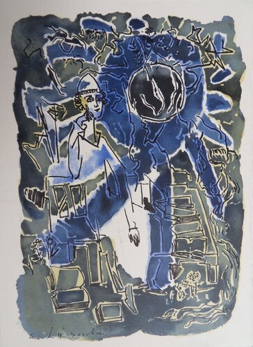 Le philosophe antique by André Marchand, Print for Sale on Singulart