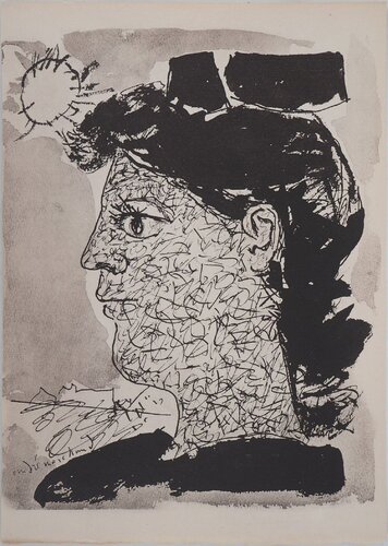 Femme au profil by André Marchand, Work on Paper for Sale on Singulart