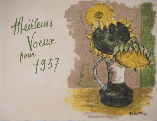 Bouquet de Tournesols van Andre Minaux, Afdruk te koop op Singulart