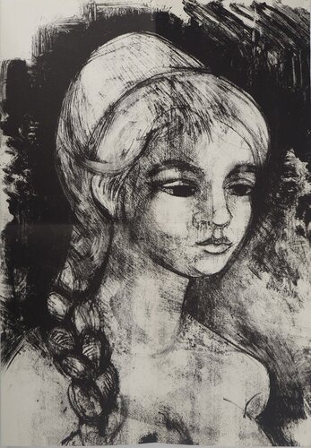 Portrait féminin  van Andre Minaux, Afdruk te koop op Singulart