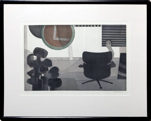 Woman in Chair van Andre Minaux, Afdruk te koop op Singulart