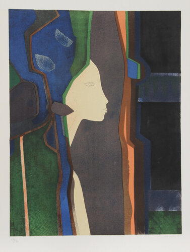 Dame et Mirroir by Andre Minaux, Print for Sale on Singulart