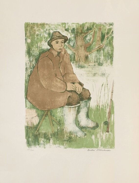 Le pêcheur Andre Minaux