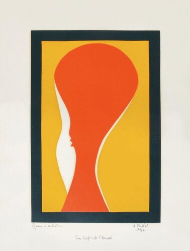Pur profil de l'aimée by André Verdet, Print for Sale on Singulart