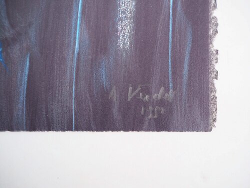 Le perroquet en noir de André Verdet, Impresión a la venta en Singulart