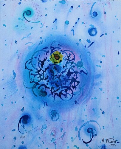 L’origine des choses, Lithographie originale signée van André Verdet, Afdruk te koop op Singulart