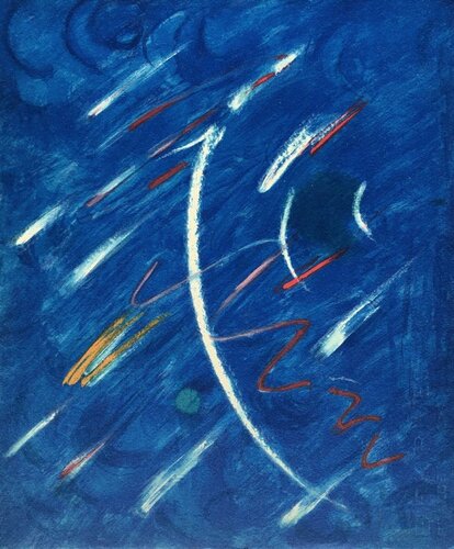 Ballade pour Marc Chagall - ton bleu di André Verdet, Opera su carta in vendita su Singulart