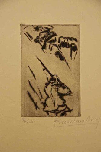 Croquis van Anselmo Bucci, Afdruk te koop op Singulart