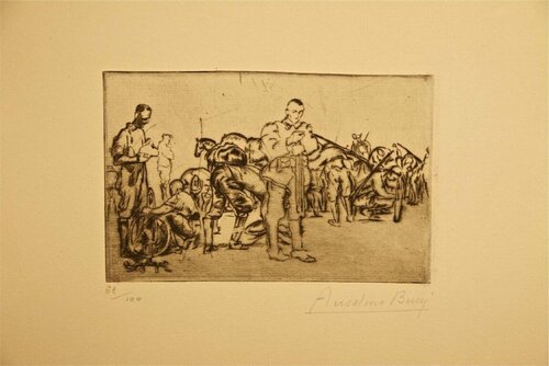 Volontaires Cyclistes de Anselmo Bucci, Impresión a la venta en Singulart
