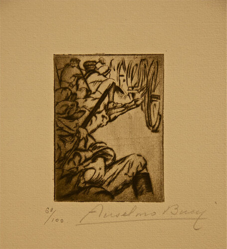 Le Long de la Route de Anselmo Bucci, Impresión a la venta en Singulart