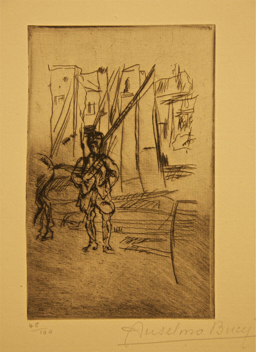 Sentìnelle de Cavalerie Anselmo Bucci Print for sale