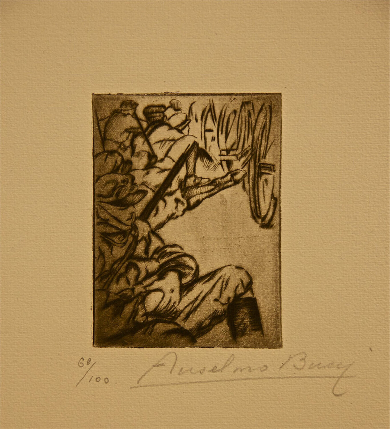 Le Long de la Route Anselmo Bucci Impresión en venta