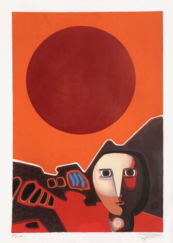 Personnage au soleil van Antonio Guezala, Afdruk te koop op Singulart