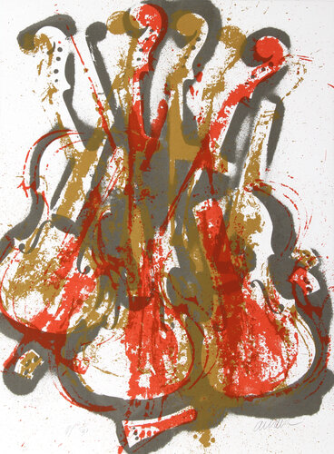 Orange and Grey Concerto van Arman, Afdruk te koop op Singulart
