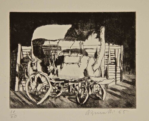 Old Cement Mixer von Armando Buratti, Druck kaufen auf Singulart