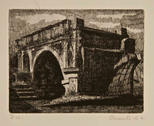 Rome, Pons Aemilius, called Broken Bridge von Armando Buratti, Druck kaufen auf Singulart