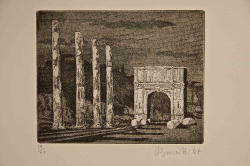 Rome, Arch of Titus by Armando Buratti, Print for Sale on Singulart