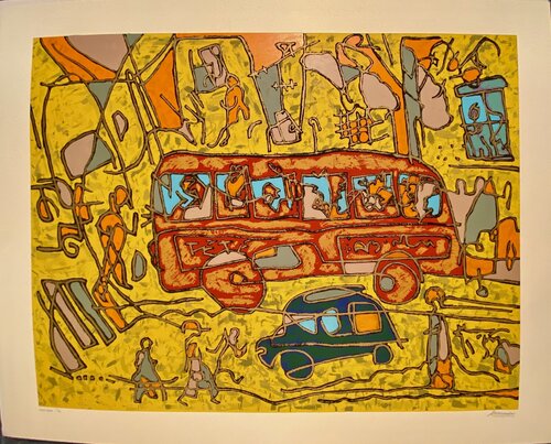 Rush Hour, FREE DOMESTIC SHIPPING van Arthur Secunda, Afdruk te koop op Singulart