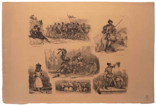 Croquis pour les Enfants von Auguste Raffet, Druck kaufen auf Singulart