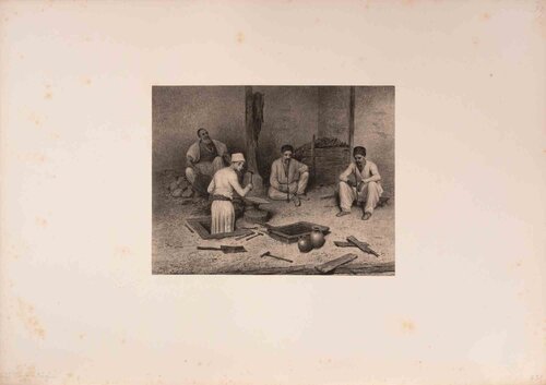 Tanneurs Tatars (Tatar Tanners) von Auguste Raffet, Druck kaufen auf Singulart