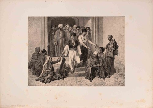 Tatars Faisant des Aumônes van Auguste Raffet, Afdruk te koop op Singulart