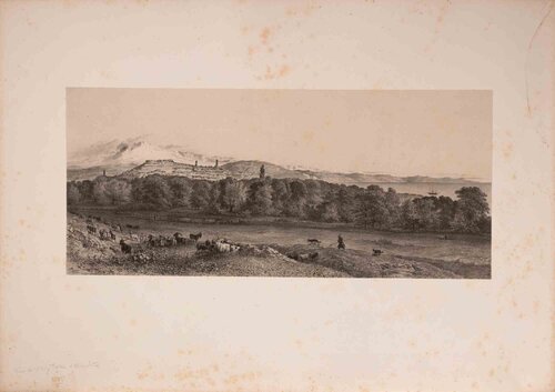 Vue du village Tatar d'Aloutka von Auguste Raffet, Druck kaufen auf Singulart