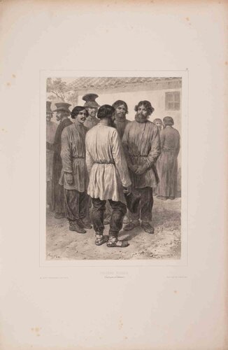 Paysans Russes (Contreforts d’Asie) van Auguste Raffet, Afdruk te koop op Singulart
