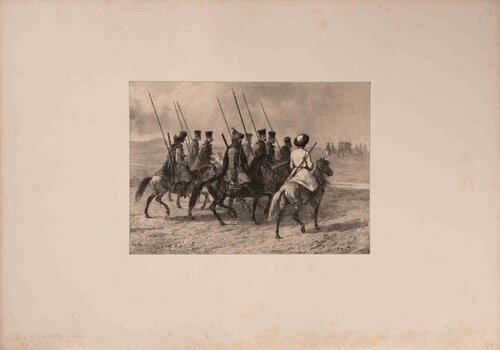 Cosaques en Service Militaire van Auguste Raffet, Afdruk te koop op Singulart