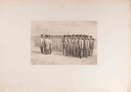  Inspection des Troupes Russes van Auguste Raffet, Afdruk te koop op Singulart