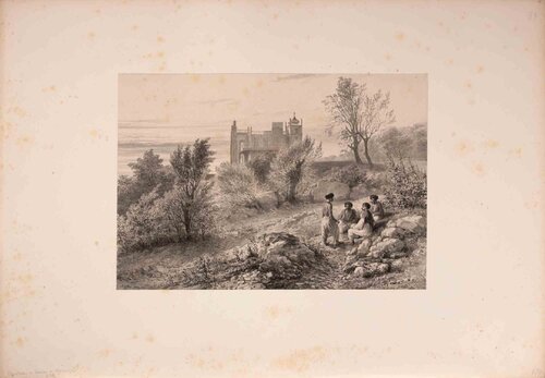  Château du Comte de Woronzoff, Crimée von Auguste Raffet, Druck kaufen auf Singulart