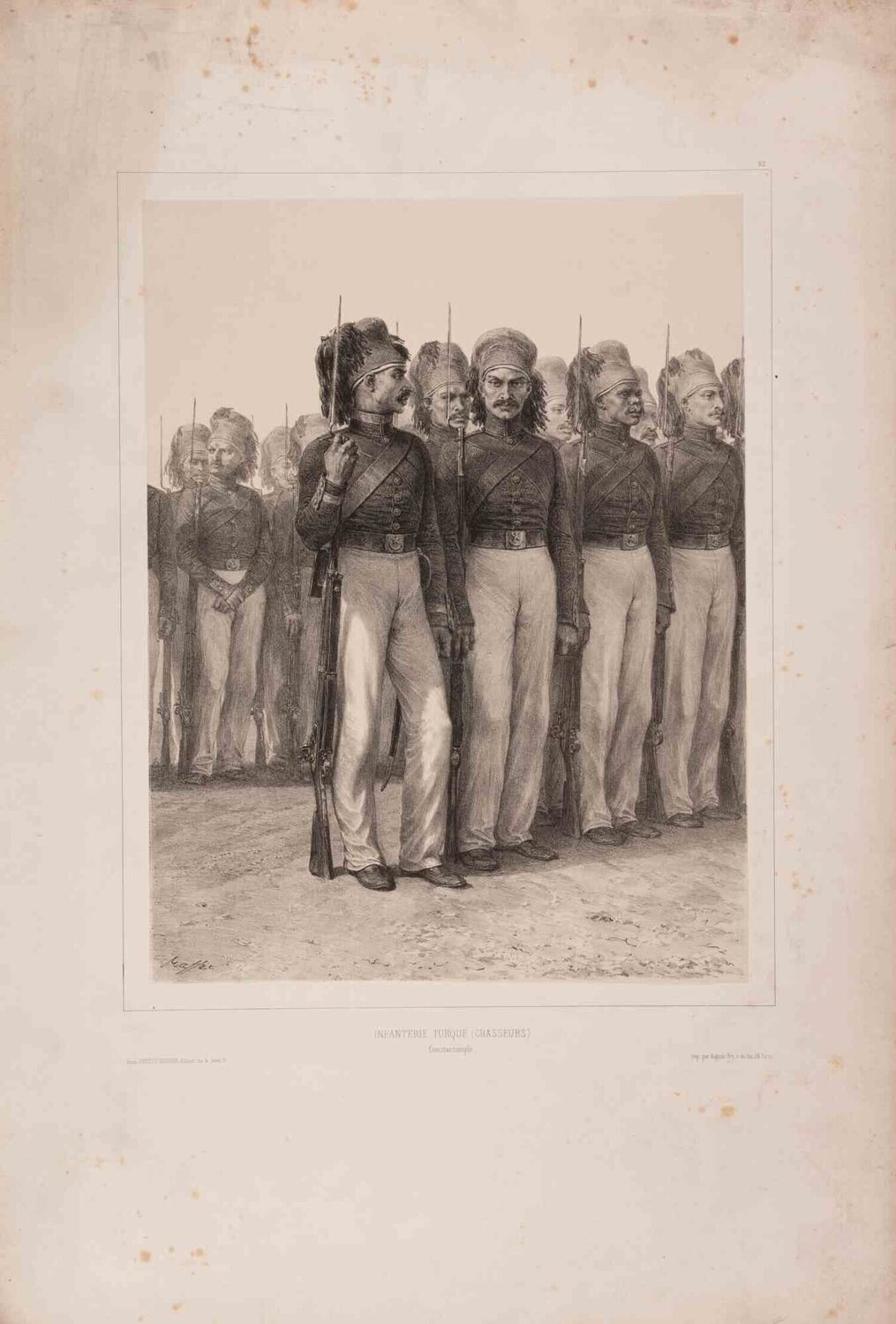  Infanterie Turque, Constantinople Auguste Raffet Stampa in vendita