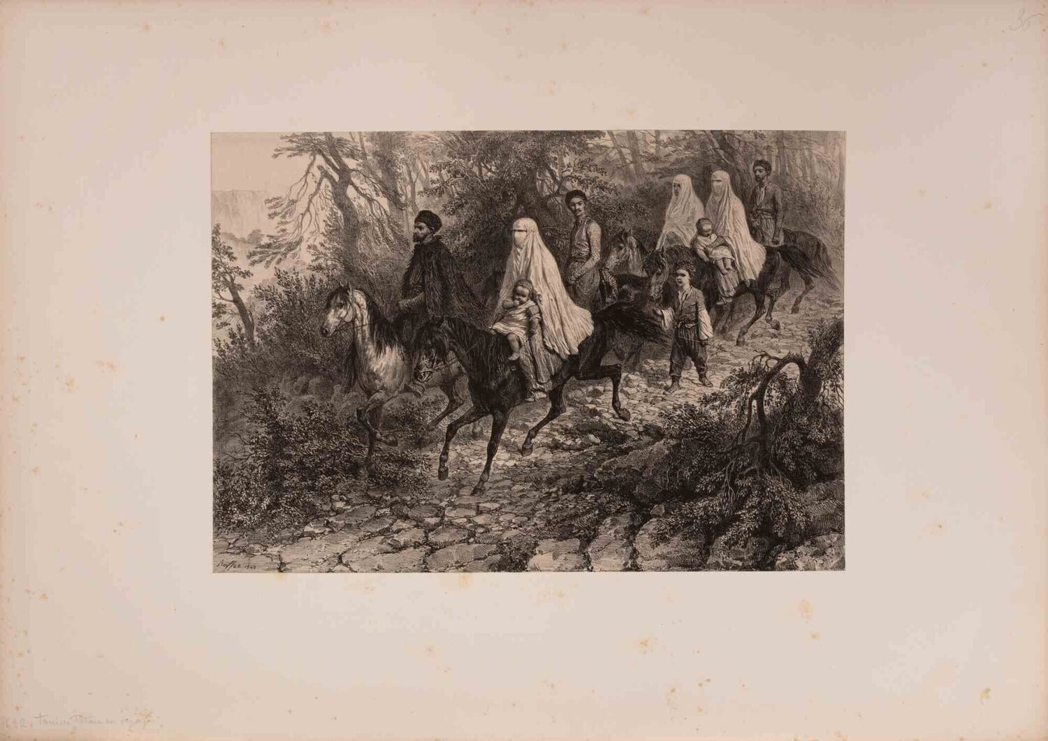Famille Tatar en Crimée Auguste Raffet Druck zu verkaufen