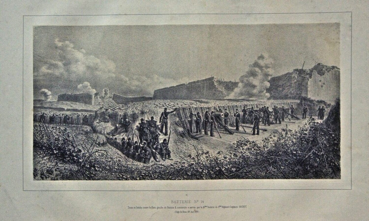 Batterie n°14 Auguste Raffet Print for sale