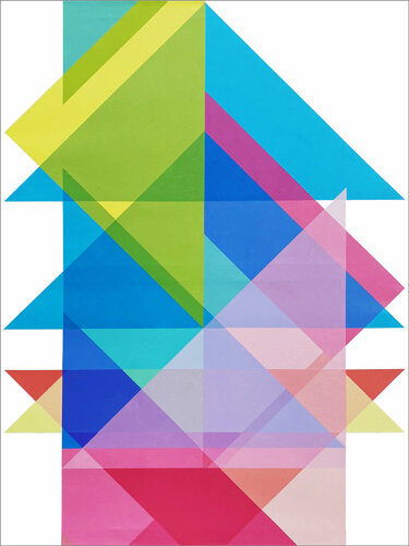 Triangulum pyramis # 37 by Michel Debully, 회화 for Sale on Singulart