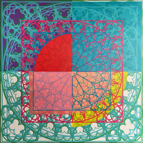 Rosarium Paris Notre Dame 2 #018 by Michel Debully, 디지털 for Sale on Singulart