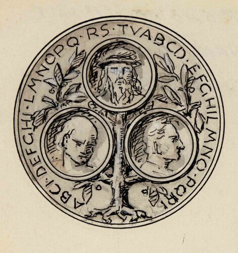 Sketch for a Medal de Aurelio Mistruzzi, Obra en papel a la venta en Singulart