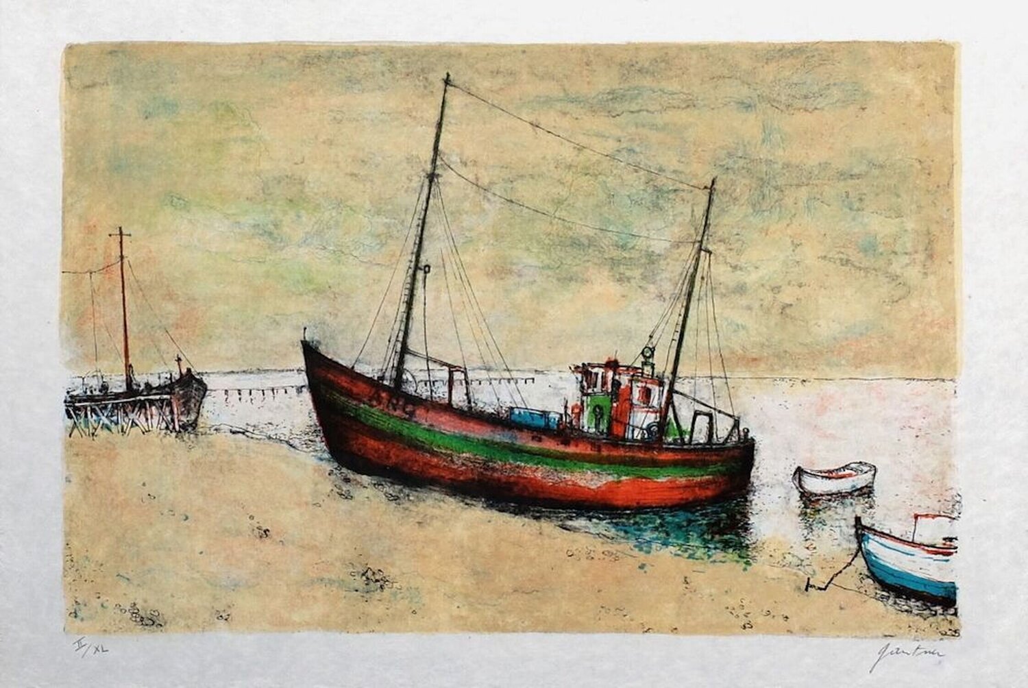 Bateaux de pêche à Arcachon Bernard Gantner