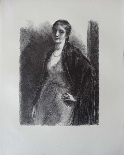 Irta à l’Opéra, Lithographie originale de Berthold Mahn, Impresión a la venta en Singulart